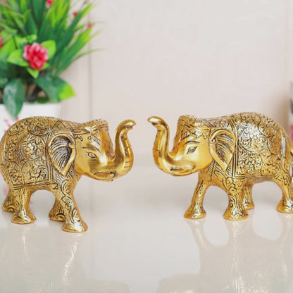 Elegant Royal Metal Showpiece (2-Piece)